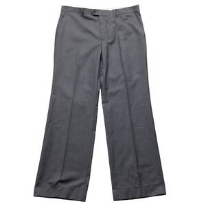 HUGO‎ BOSS Gray Wool Blend Dress Pants Mens Size 38 Flat Front 38x30